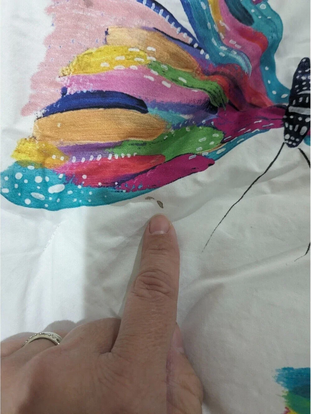Pottery Barn Kids Etta Vee Butterfly Full Queen Comforter blanket watercolor